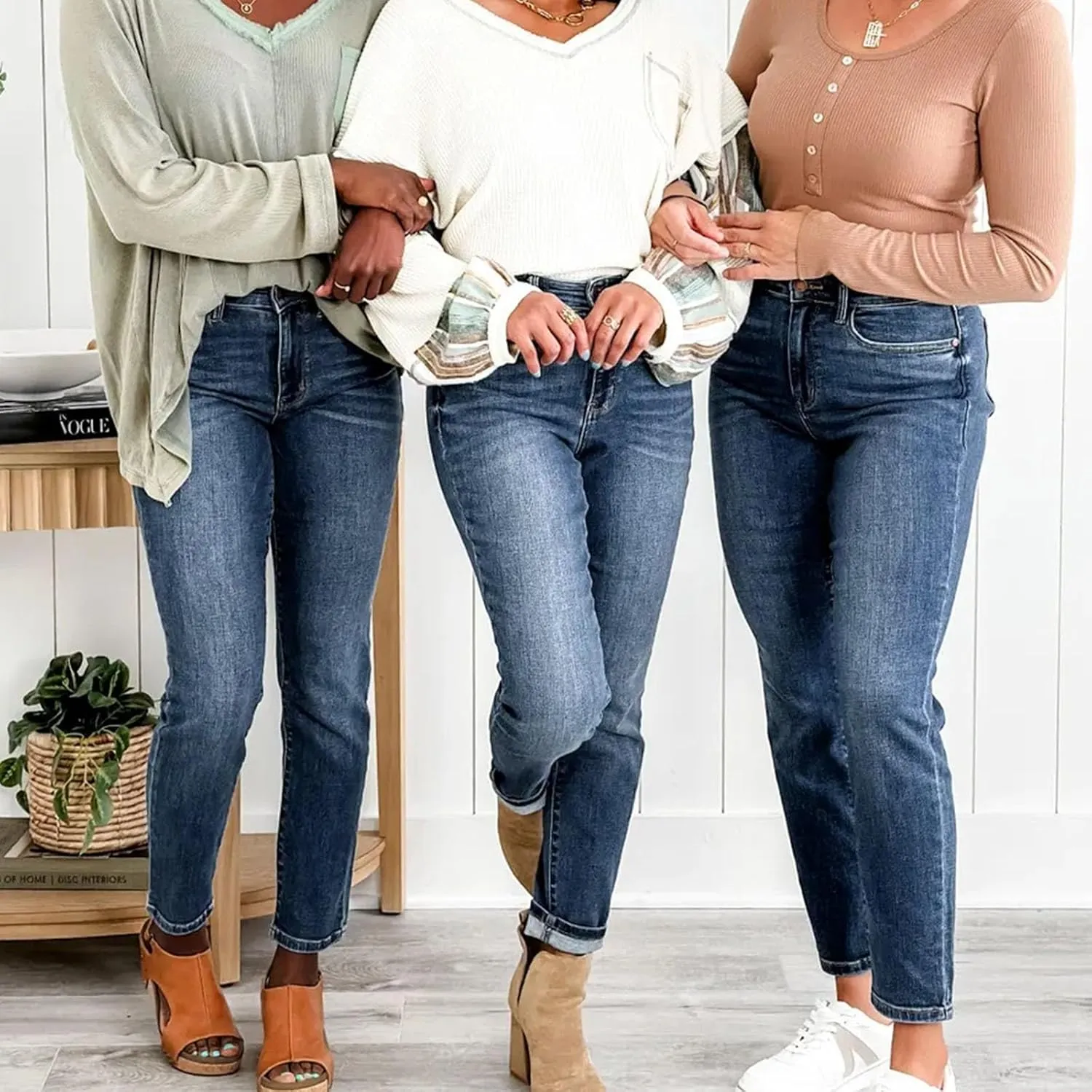 Womens Rise Stretch Boot Cut Jeans Fitting High Waisted Jeans Jeans Womans Woman's Jeans Jean
